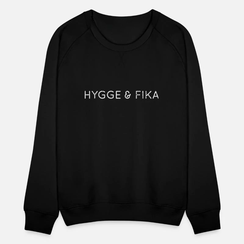 

Осенне-зимний шикарный массивный хлопковый свитшот с круглым вырезом Hygge & Fika, облегающий скандинавский образ жизни
