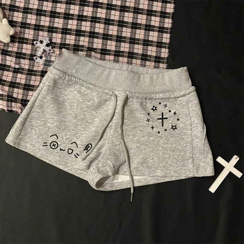 Japanese cute cartoon printed sports women shorts summer casual fashion harajuku Basic pants shorts for women y2k woman clothing