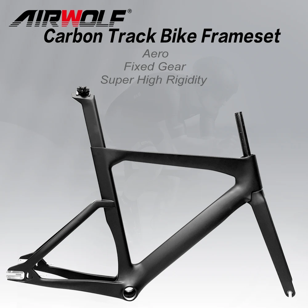 

Новая полностью карбоновая трековая рама Airwolf 700Cx30C для велосипедов с фиксированной передачей, аэродинамическая карбоновая рама T47 с резьбой, 120*10 мм