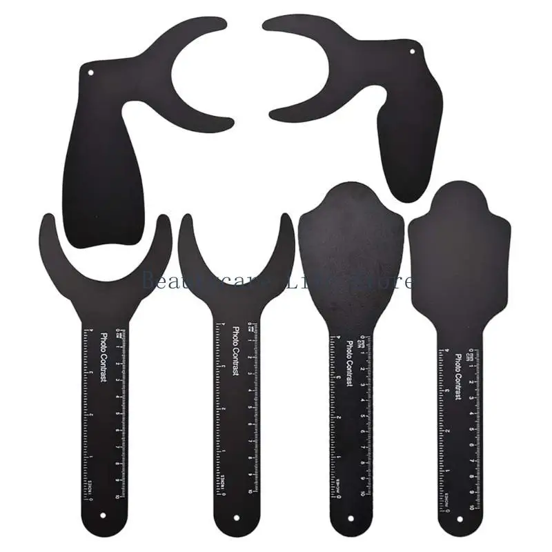 652C 6Pcs Dental for Image Contraster Palatal Photographic Black Background Boar