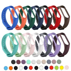 Silicone Watch Strap For Xiaomi Mi Band 7 6 5 4 3 Wristband Bracelet Wrist Straps correa Mi Band 6 7 5 4 Smart watch Accessories