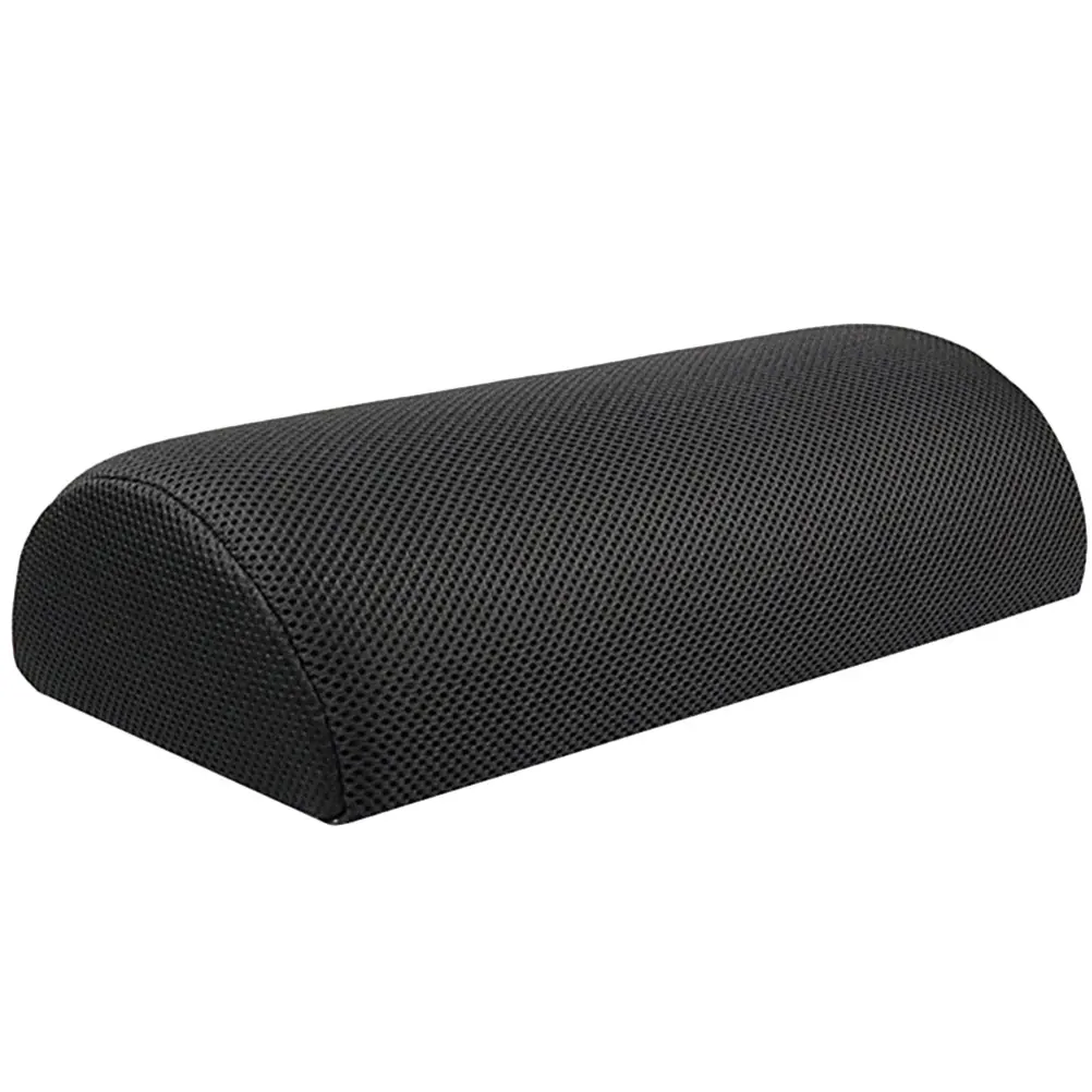 

Foot Massage Clip Mat Black Semi cylindrical Pillow Office Break Mat Washable Foam Ergonomic Footrest Legs Comfort Long Flights