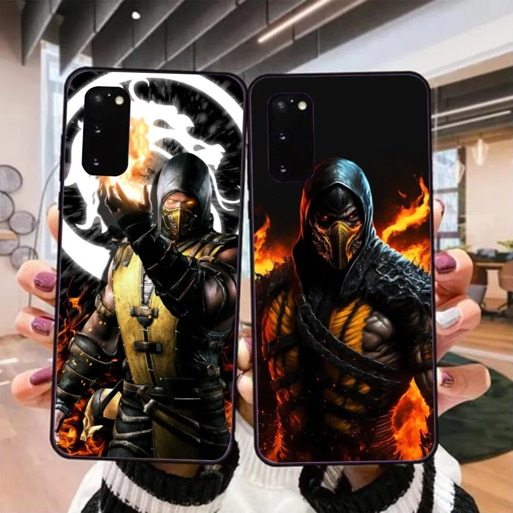 K-Kombat Scorpion Mobile Cell Phone Case for Realme GT 2 9i 8i 7i Pro X50 X2 C35 C21 C20 C11 C3 Black Soft Phone Cover Funda