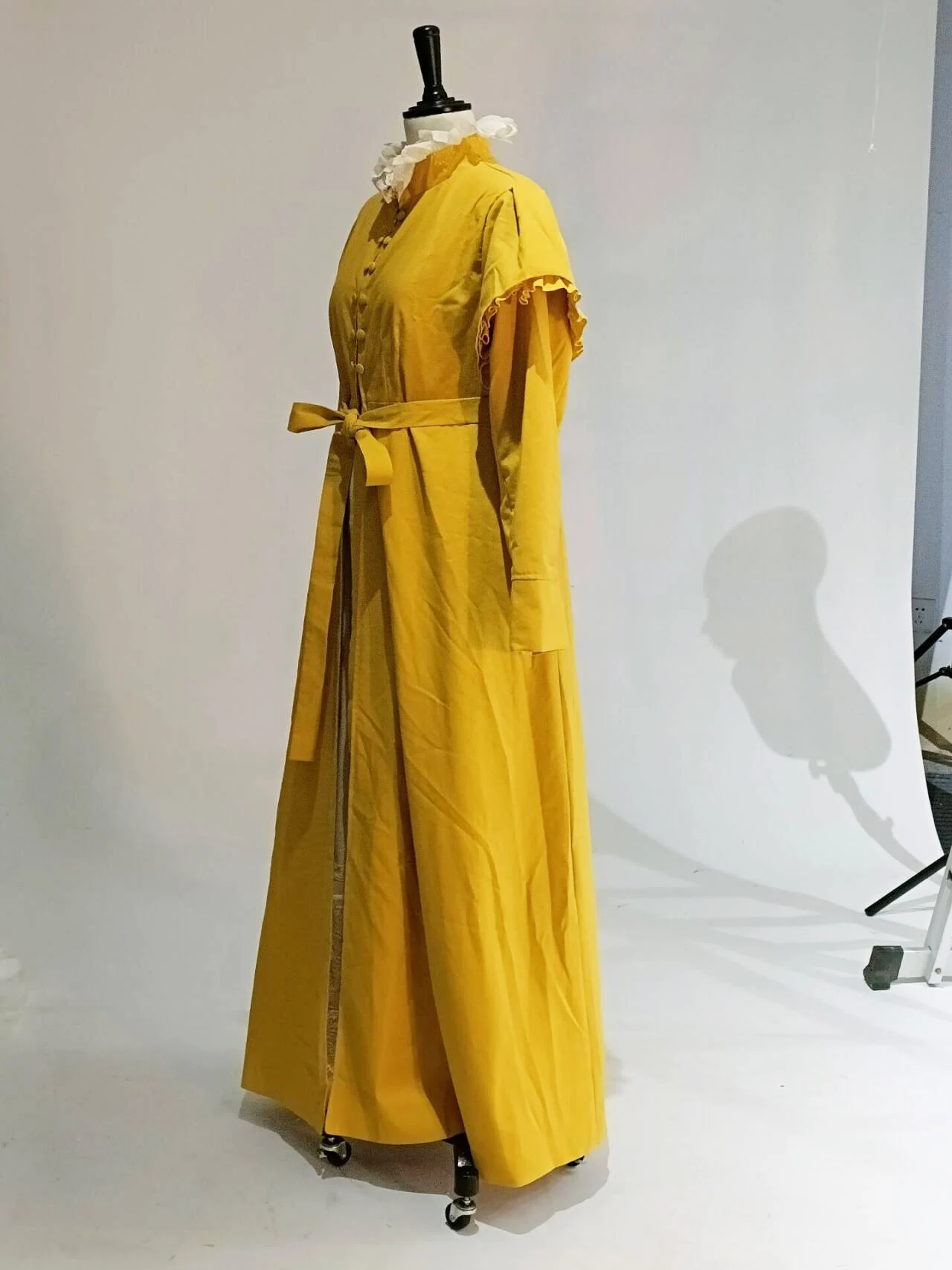 Cosplaydiy Movie Emma yellow regency dress Anya Taylor-Joy Costume Dress Jane Austen Emma vittoriano abito da passeggio a vita alta