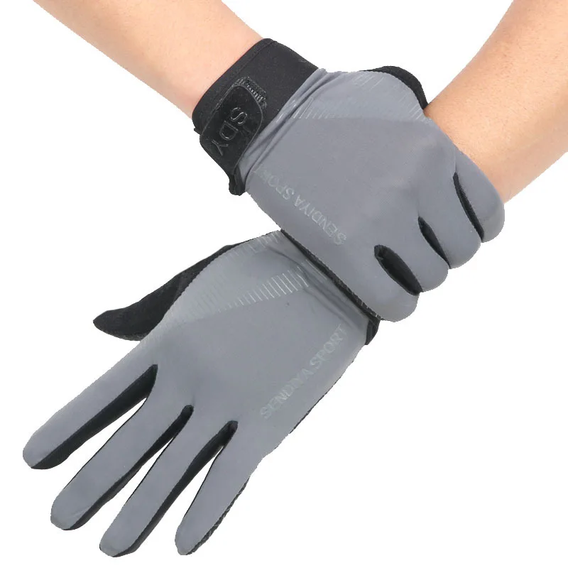 Guantes de seda de hielo transpirables con pantalla táctil para hombre y mujer, guantes elásticos para deportes al aire libre, escalada de montaña, ciclismo, conducción, correr