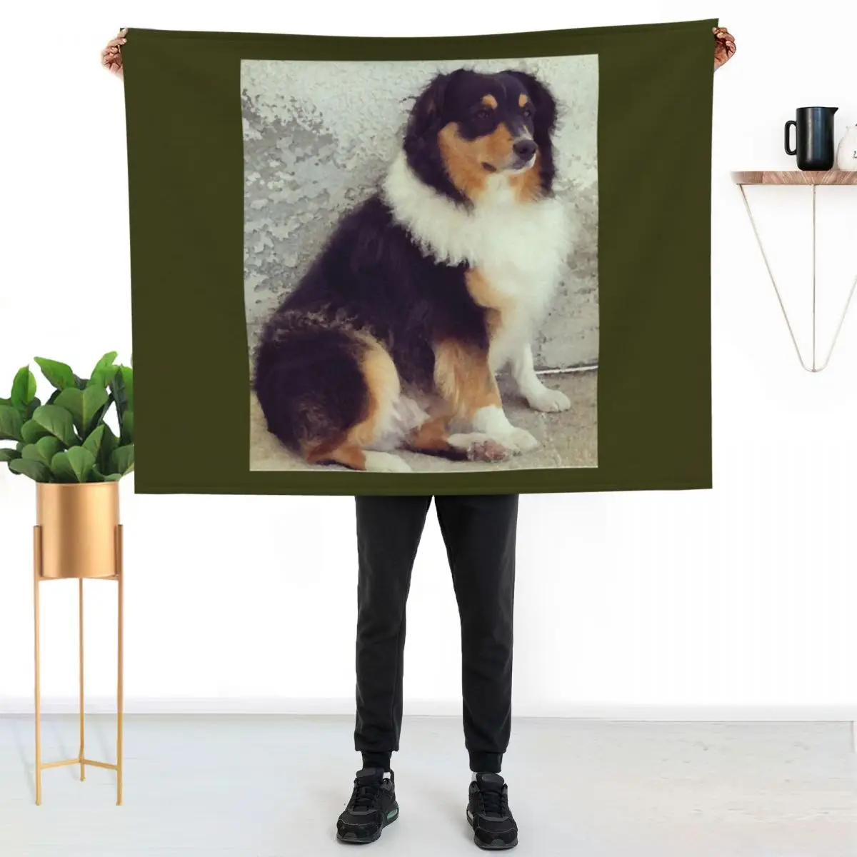 Aussie - Australian Shepherd by Iritof Throw Blanket Luxury Brand Baby Single Summer Decorative Sofa Blankets