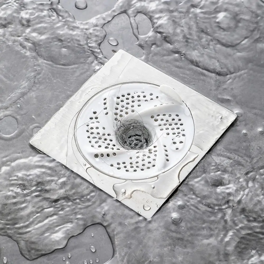 

3pcs New Vortex Floor Drain Rotating Bug Proof Hair Collector Mesh Design Anti-Clogging Drain Cover Toilet Area
