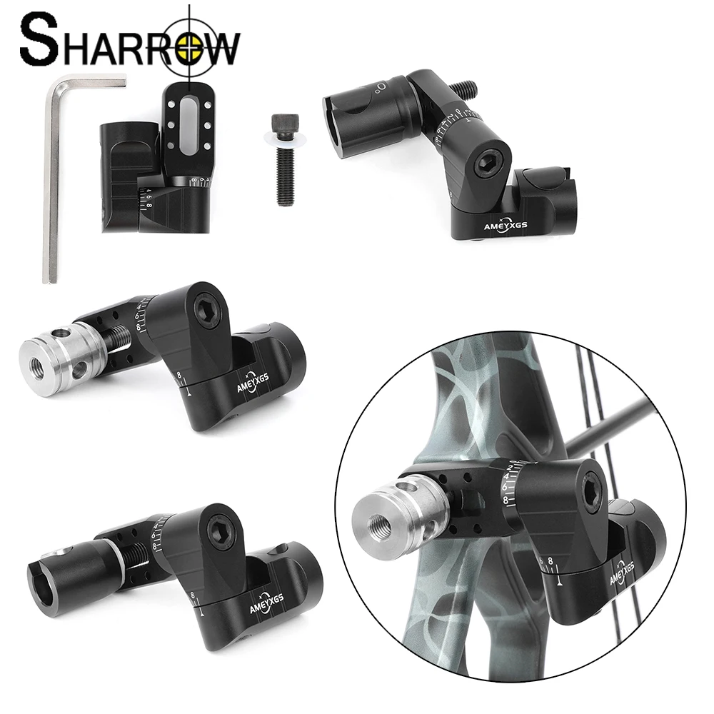 

Archery One-sided V Bar Aluminum Alloy Adjustable Balancing Bar Single V-Seat Hunting Shooting Recurve/Compound Bow Accessories