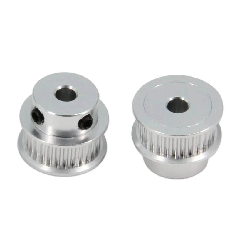 2PCS Set GT2 Synchronous Wheel 20&30 Teeth 5Mm Bore Aluminum Timing Pulley With Length 200Mm Width Belt (20-30T-5B-6)