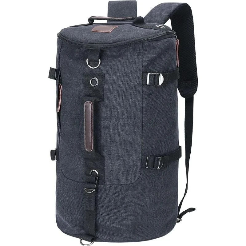 2025 New Women Men Canvas Backpack Travel Mountaineering Bucket Backpack Large Capacity Travel Luggage Hand Bill Shoulder Bag