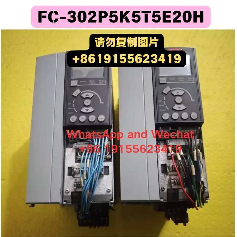 

Used FC-302P5K5T5E20H 380V 5.56KW frequency converter Functional test OK Quick delivery