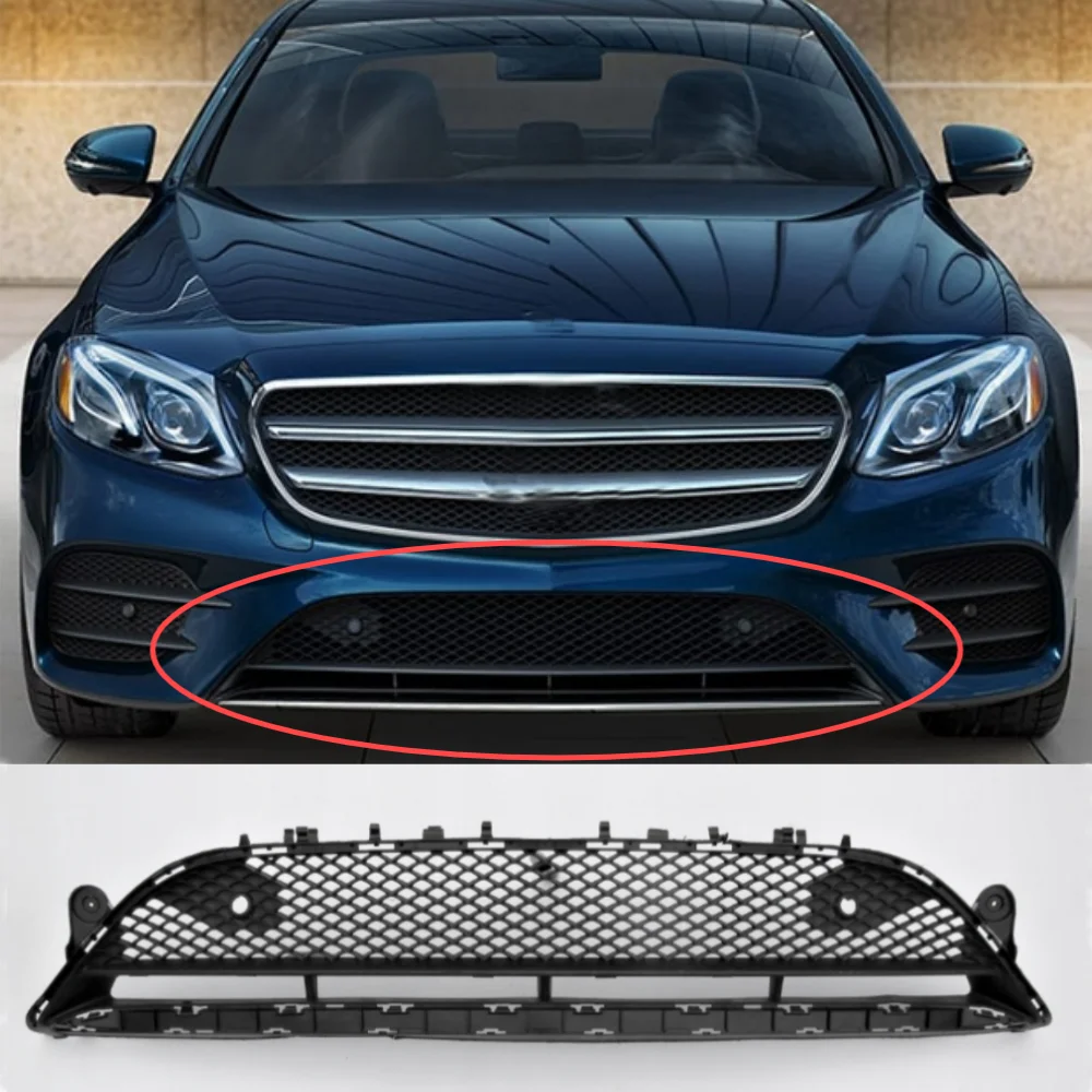 

Для2017-19 Mercedes Benz E-Class W213 E300 E400 E450 E43 E53 AMG передний бампер нижняя решетка вентиляционный радиатор 2138856900