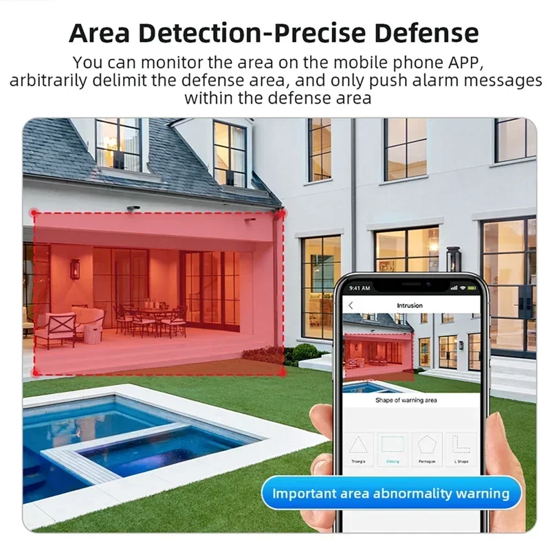 HD interior y exterior a todo Color visión nocturna tres lentes tres pantallas WIFI cámara IP monitoreo remoto cámara de vigilancia
