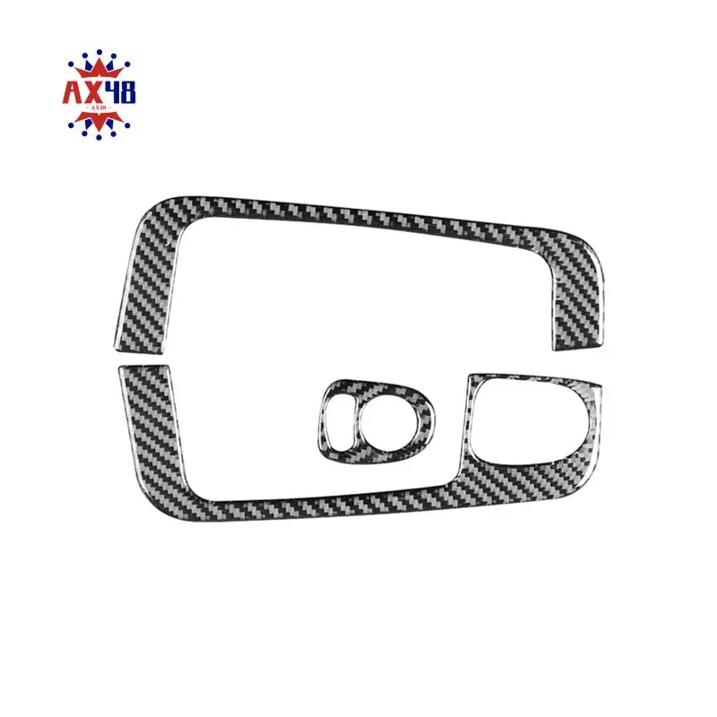 

AX48-Car Window Lifting Switch Cover Trim Window Switch Cover Trim For Fiat 500 2012-2015 Soft Carbon Fiber
