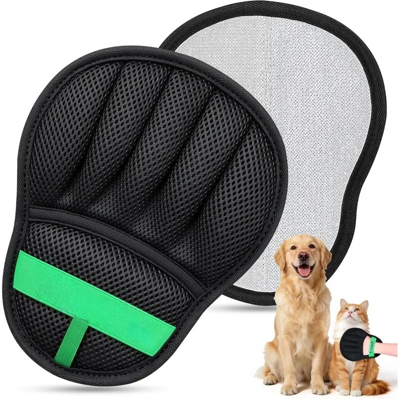 1pc Upgraded Dog Cat Five Finger Glove Cleaning Removal Glove Pet Grooming Reusable Sofa Carpets Cat Dog New Hair Cleaning Tools
