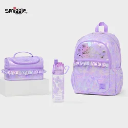 Original Disney Australian Smiggle Crown Princess Children's School Bag Stationery Pen Box Lunch Bag Backpack Student Gift