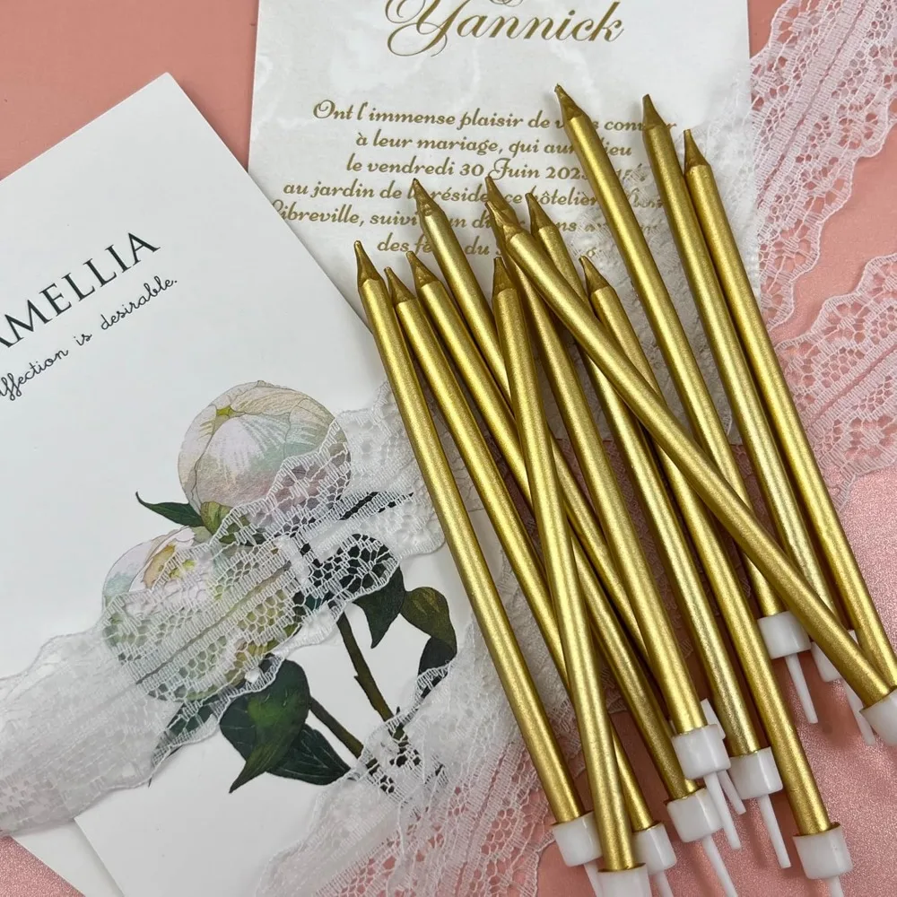 Geburtstagskerzen mit Farbverlauf in Blau, 6/24 Stück, metallische Kuchenkerze für Geburtstagsfeier, eisblaue Geburtstagskuchen-Cupcake-Dekorationen – Detail 5