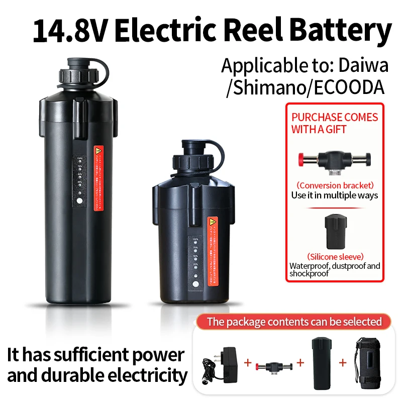 

Sea Fishing Electric Reel Battery Power rechargeable lithium-ion Battery Display 5000mAh 10000mAh for SHIMANO DAIWA ECOODA 14.8v