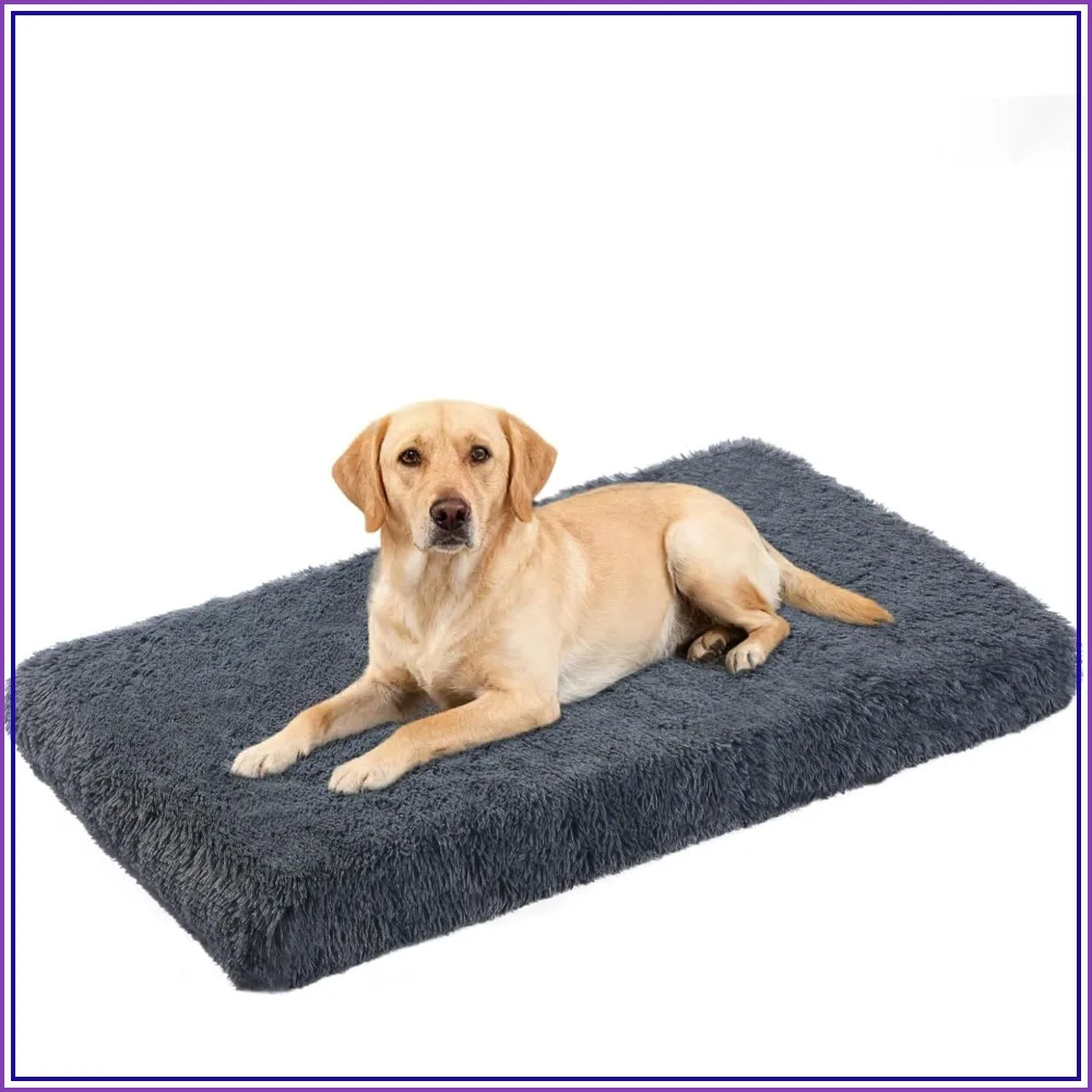 

Orthopedic Dog Bed for Large Dogs, Memory Foam & Egg-Crate, Washable Cover, Waterproof, Non-Slip, 44x32 Inch, Dark Gray