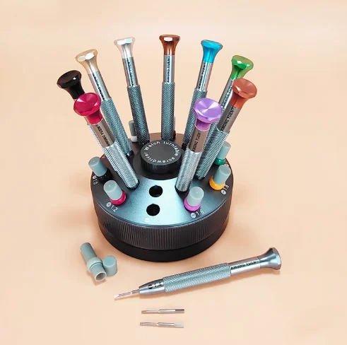 repair tool, precision screwdriver set, straight anti slip ball bearing turntable set