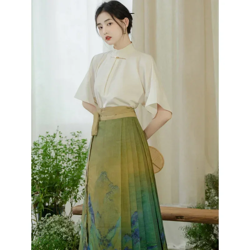 ชุดเดรสงานพรอมสำหรับผู้หญิง, กระโปรงจีนสีดำแขนสั้นสวยหรูกระโปรงหน้าม้าใส่ได้ทุกวัน