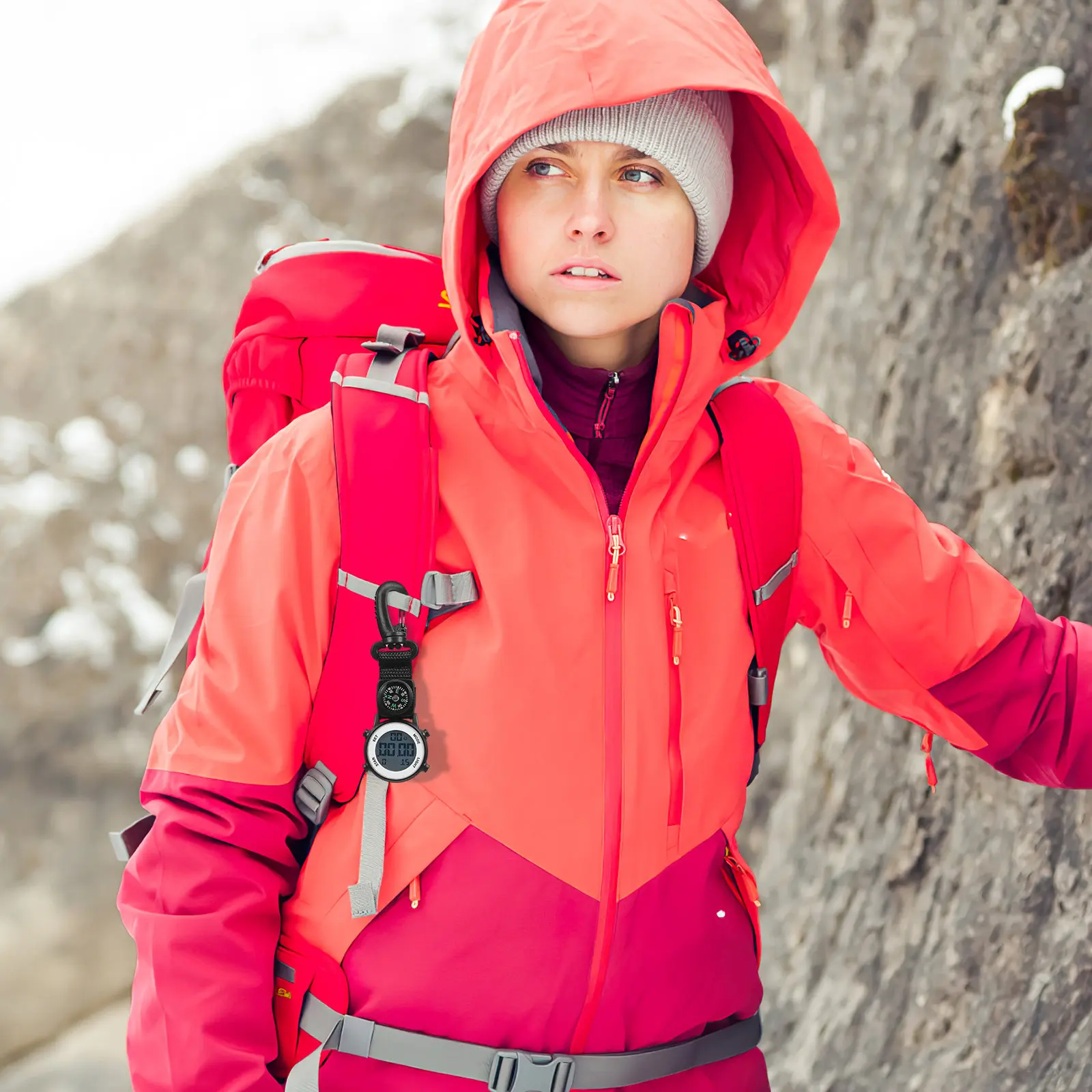 

Многофункциональные электронные карманные часы с клипсой для крепления, точное измерение времени для работы в помещении, больниц, школ, супермаркетов