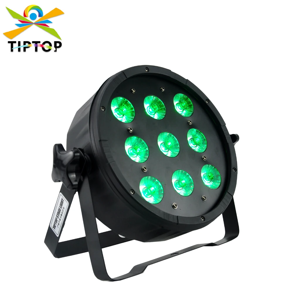 

TIPTOP TP-P08 Plastic Stage 9x6W RGBWAP 6 Color DMX 512 Led Par Light 6CH/10CH Sound/Auto/Manual Control Disco Club KTV Par