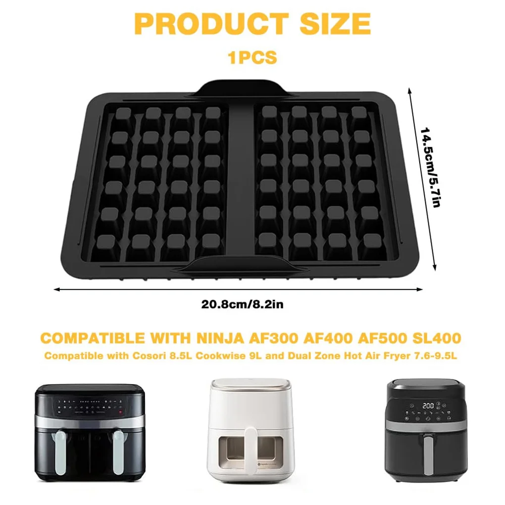 Air Fryer Silicone Liner Non-Stick,Reusable Air Fryer Waffle Baking Pan Waffle Mold,Suitable,Air Fryer Baking