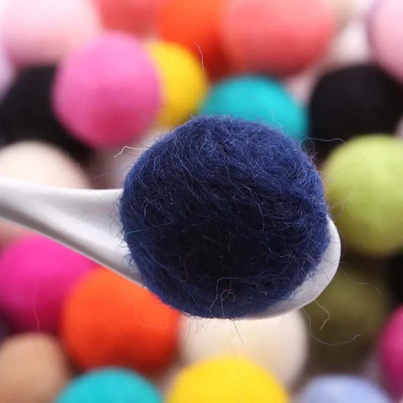 Round Wool Felt Balls for Girls, Pom Poms, Party Supplies, Wedding Decoration, DIY Accessories, 30mm, 10 Pcs