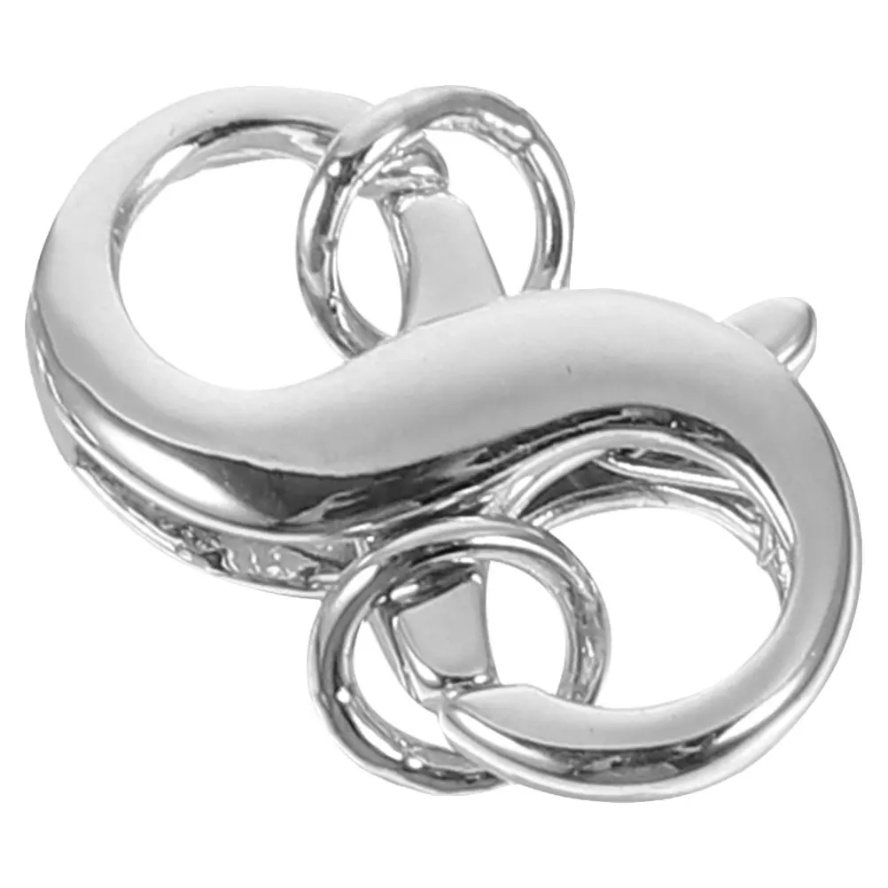 

Silver DIY Jewelry Making Lobster Clasp 10x16mm Copper Plated Connector for Bracelets Necklaces Craft Supplies