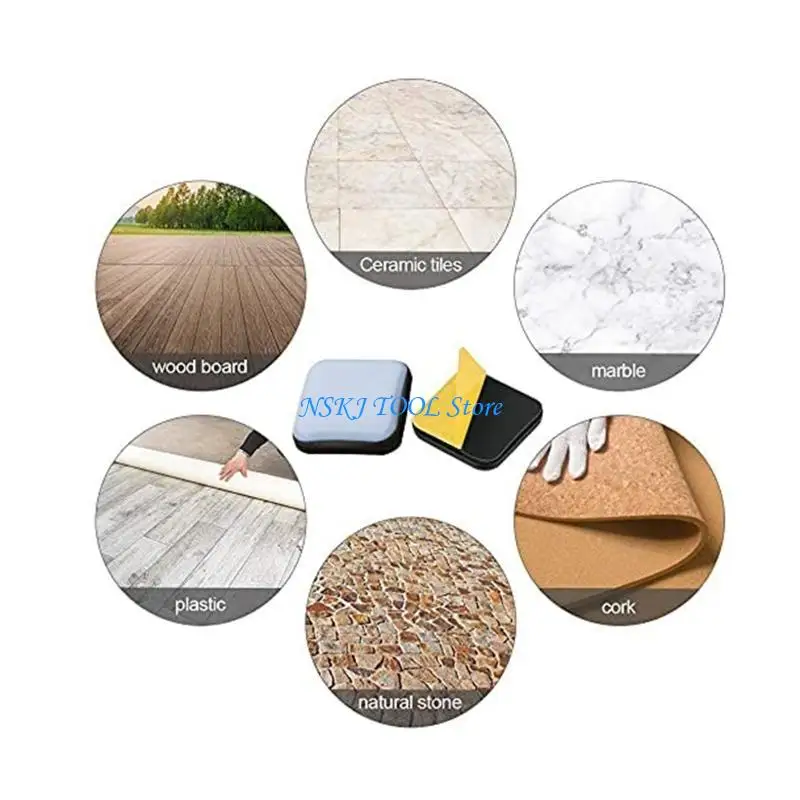 

L8RC 20x Furniture Sliders Floor Pad Furniture Moving Pads Chair Glides Reduce Noise