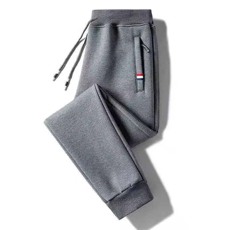 Women's Casual Sports Pants Spring Autumn Loose Straight Leg Trousers Trendy Brand Elastic Waist Baggy Cuffed Long Trousers