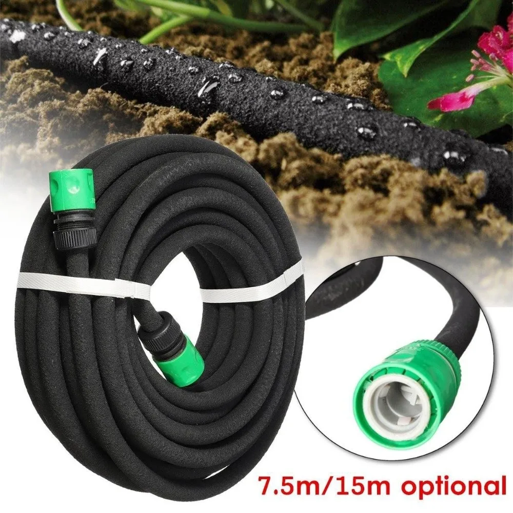 

Anti-Aging Porous Soak Hose Rubber Quick Connect Garden Steep Hose Porous Tubing Efficient Watering Irrigation Seepage Pipe