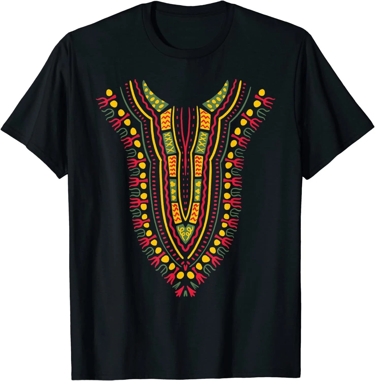 

Dashiki Print Kente Traditional Ethnic African Pride Unisex T-Shirt