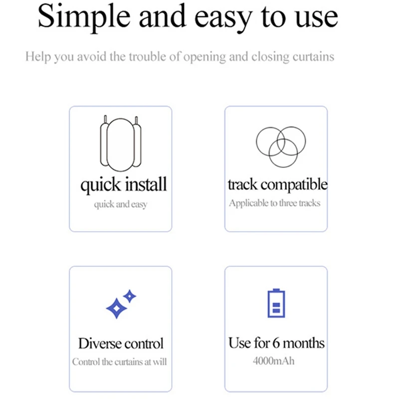Robot de cortinas inteligente Dual, pista de varilla romana, abridor de cortina automático, Motor de cortina de Control remoto