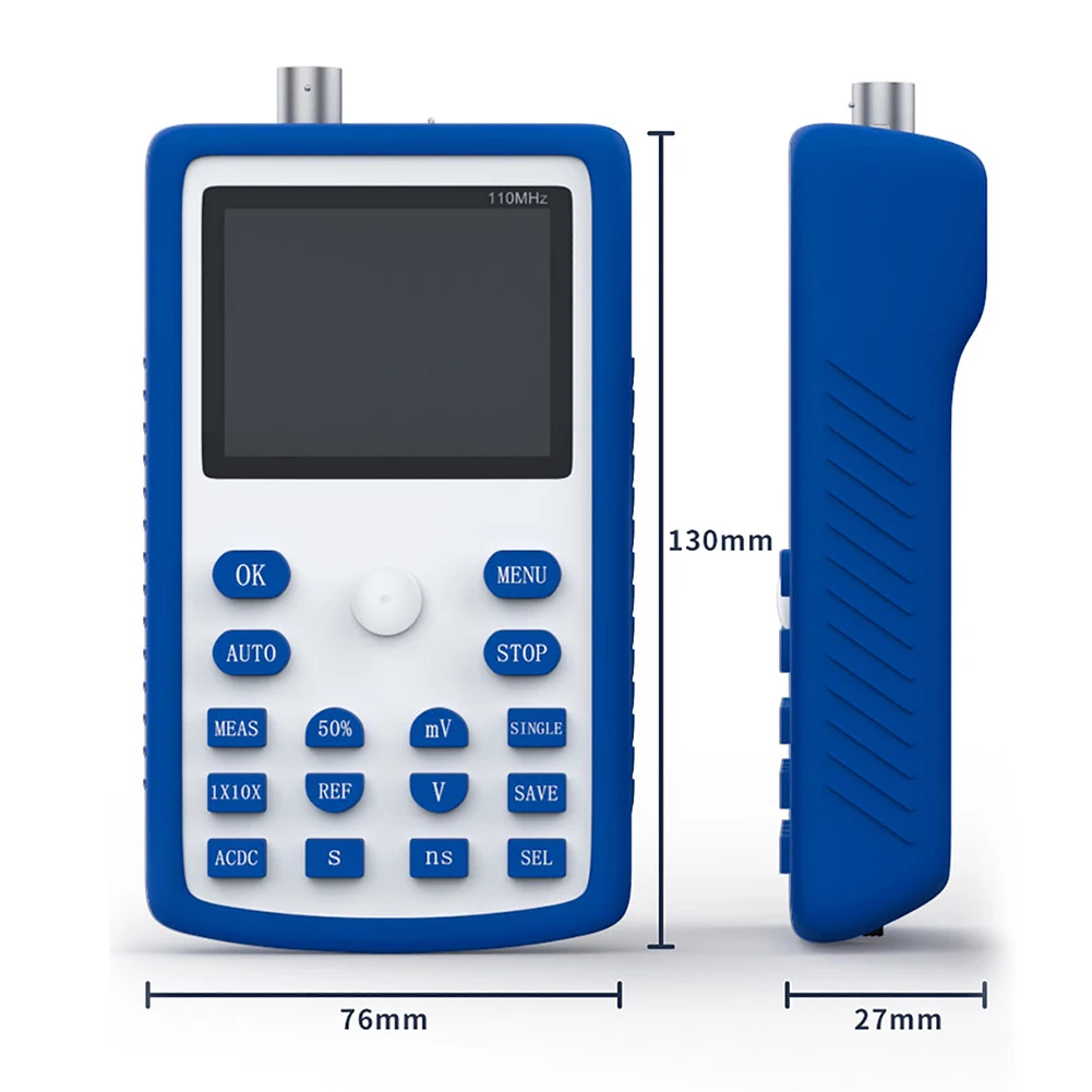 110MHz Bandwidth Digital Oscilloscope 500M Sampling Rate 3000mAh Handheld Meter Car Check Electronic Test Detector Tool Set