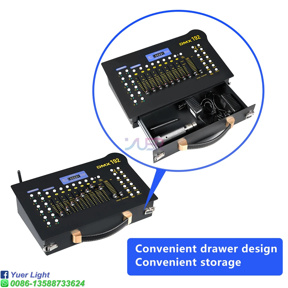 Imagem -04 - Mini Controlador Dmx Padrão 192 para Iluminação de Palco Cabeça Móvel e Luz Par Led Equipamento de Controle de Discoteca para dj