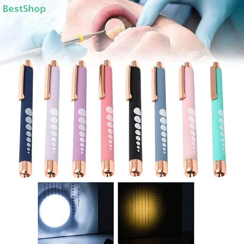 ★★★LED Medical Penlight Flashlight With Pupil Gauge Pocket Clip Pen Light For Doctor Nurse Diagnosis
