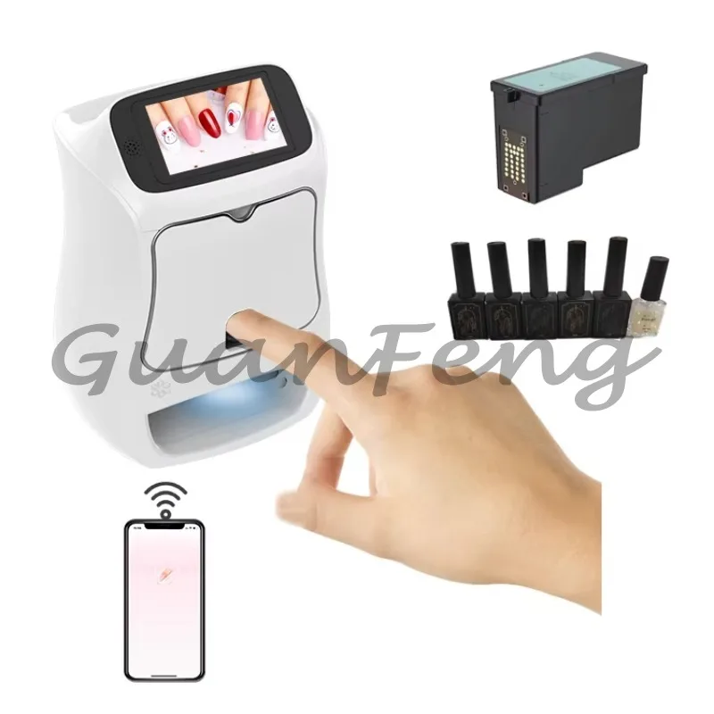 

NA03 Portable Nail Polish Machine Nail Art Printing Smartphone Control Wireless WiFi Nail Polish Equipment