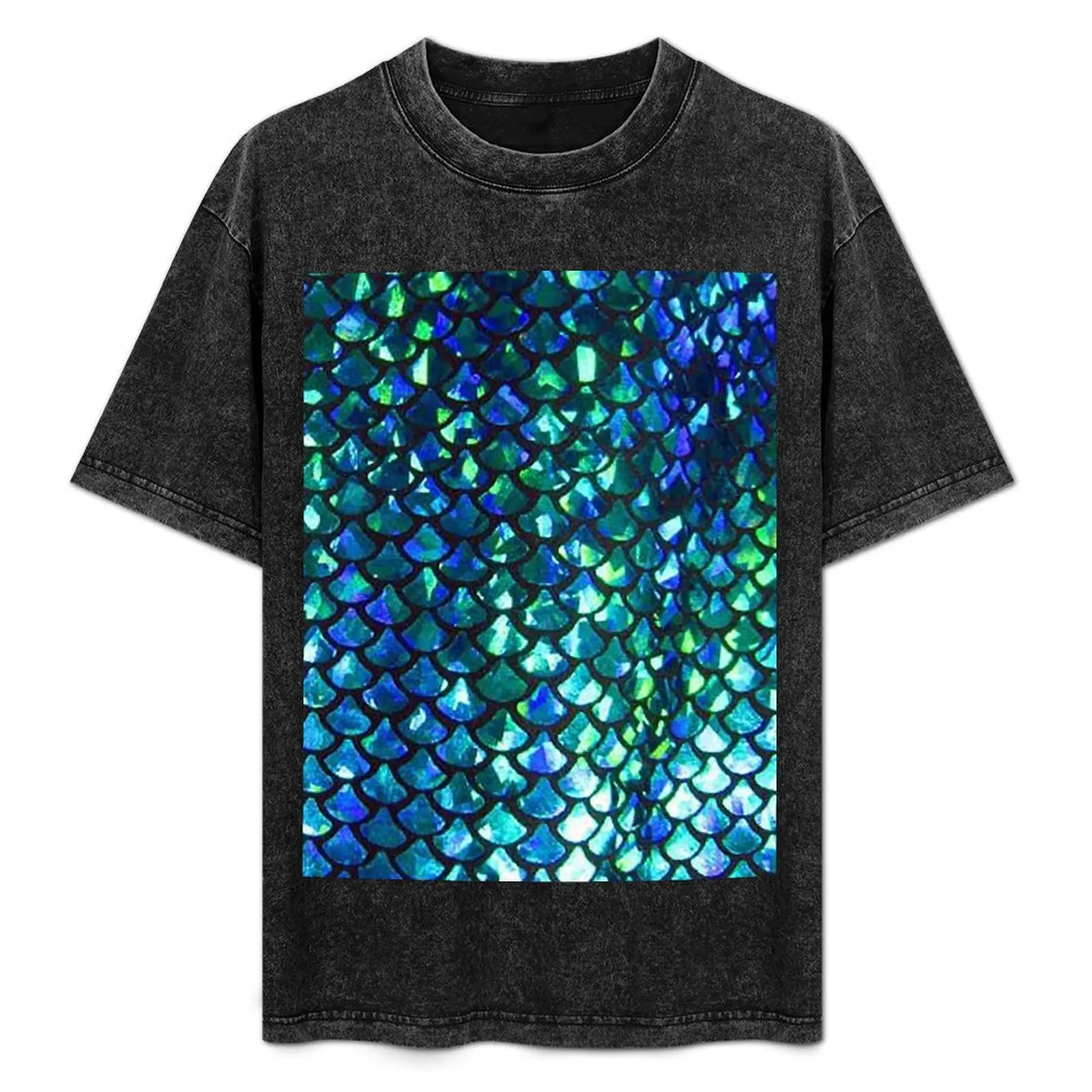 MERMAID fish scales & shimmery glimmer! T-Shirt oversize t-shirts man funny costumes big and tall t shirts for men