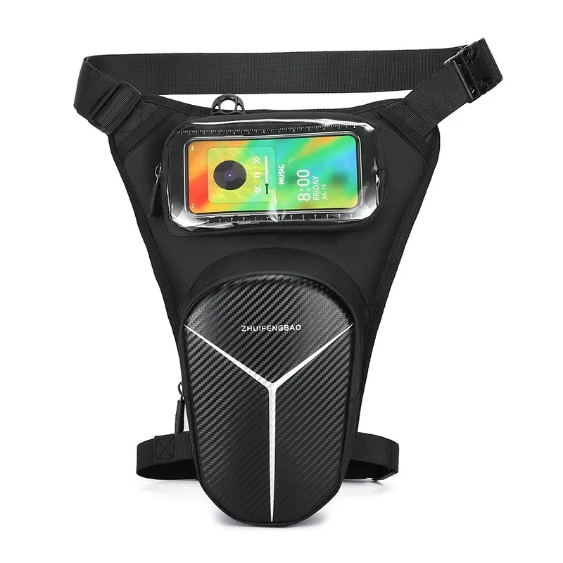 Motorcycle Leg Tank Bag Waterproof Waist Pack Visual Phone Compartment Crossbody Rider Biker Drop Thigh Motocross Moto Gear