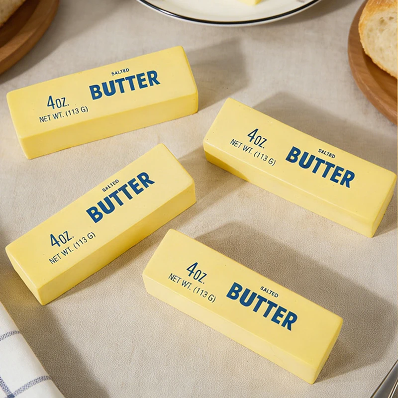 Butter-Stick Weiches Langsam Aufsteigendes Spielzeug Stressabbau Langsam Zurückfederndes Fidget-Käse-Stick Kinder-Quetschspielzeug Elastisches Scherzartikel Geburtstagsgeschenk
