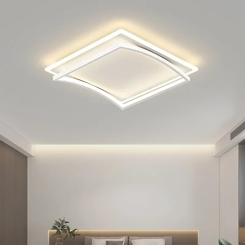 Lampu langit-langit LED Modern untuk ruang makan ruang belajar kamar tidur lampu langit-langit dalam ruangan dekorasi rumah perlengkapan pencahayaan kilau