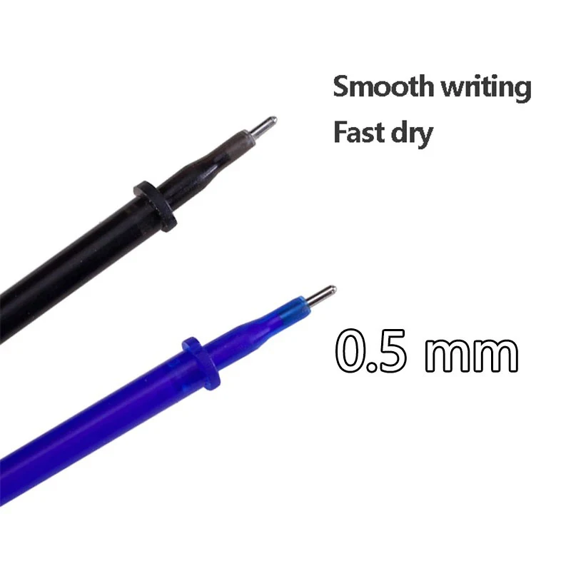 25PCS Erasable Pen Gel Ink Refills Elementary School Erasable Pens Washable Rods Blue Washing Write Erase Fine Tip Pens