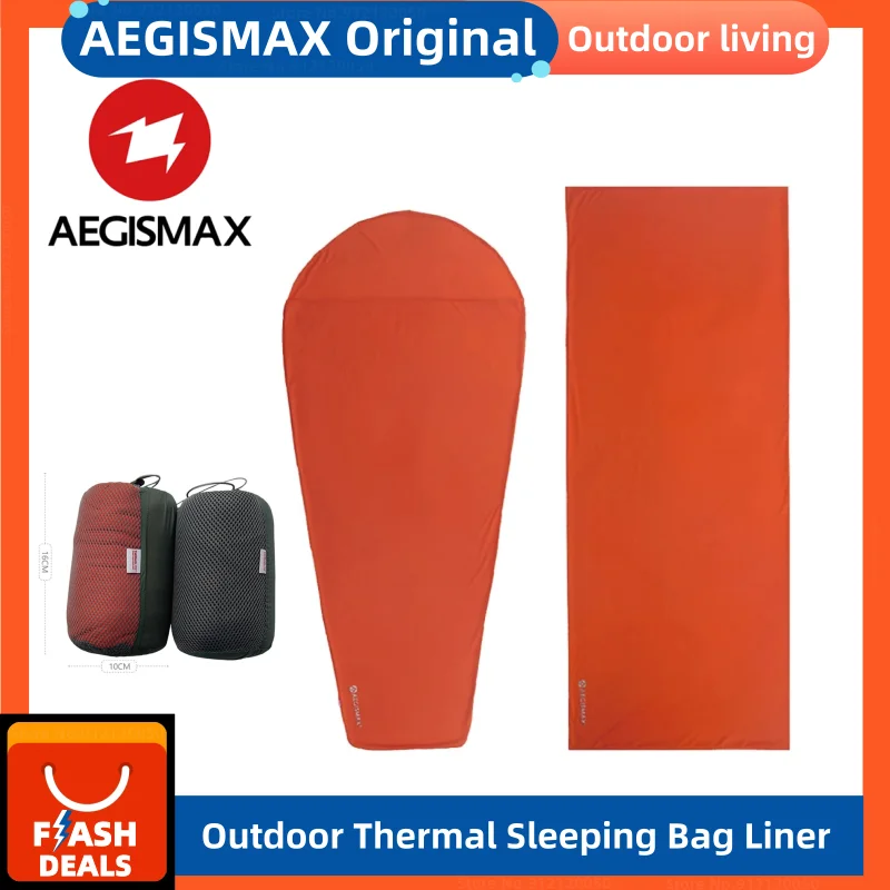 AEGISMAX MMT8 Thermal Sleeping Bag Liner Thermolite Ultralight Outdoor Camping Hiking Winter Warm Sleeping Bag Accessories