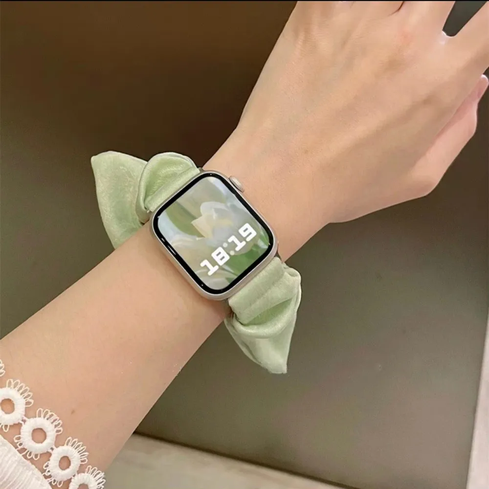 Fabric Wristband for Apple Watch 38/42mm 5 4 3 2 Ladies Butterfly Bow Strap 40/44mm for iWatch Band 8SE 7 6 49Ultra 41/45mm Loop