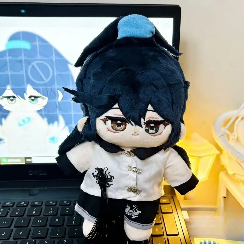 

20cm Anime Game Limbus Company Hong Lu Kawaii Cosplay Soft Cotton Doll Body With Skeleton Cartoon Dress Up Toy Figures Fans Gift