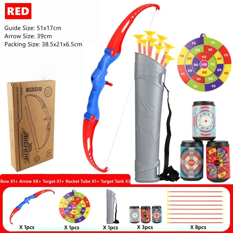 Ensemble de jouets en forme de flèche pour enfants, avec ventouse, jeu de tir en plein air, Interaction Parent-enfant, jouets de sport éducatifs pour enfants, cadeaux