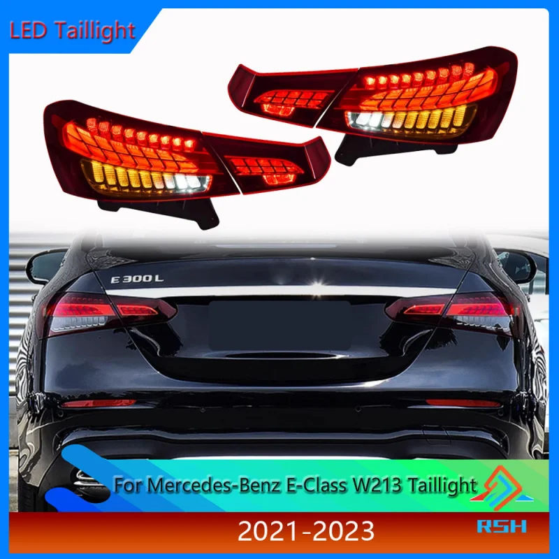 

For Mercedes-Benz E-Class W213 Taillight Assembly Suitable 2021-2023 Modified Dynamic Running LED Water Turn Signal Accessories