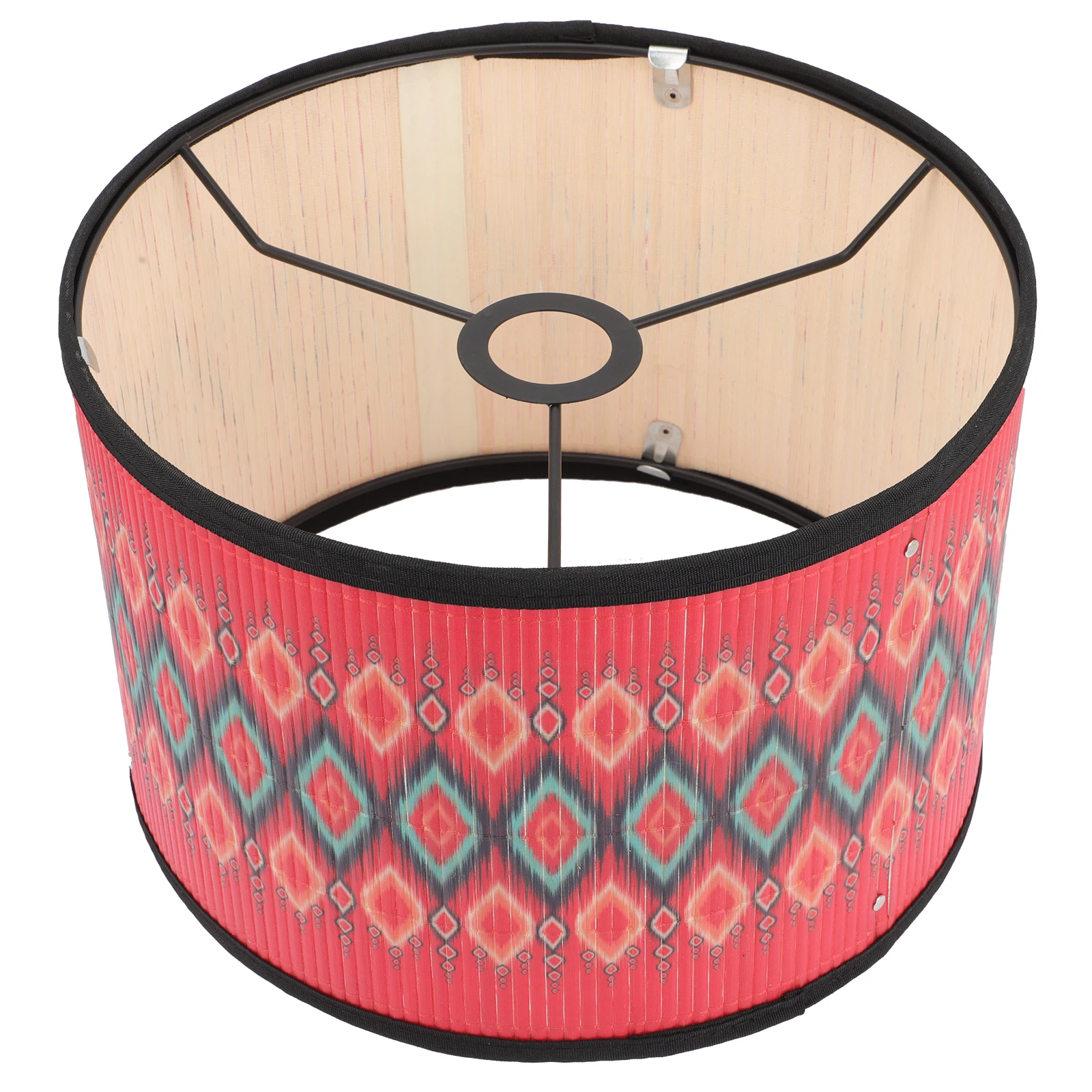 Vintage Lampshade Bamboo Chandelier Cover Pendant Ceiling Decorative Retro Orange Hanging Chic Country Bedroom Soft Light